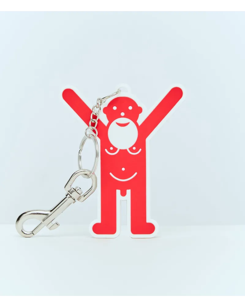 Walter van Beirendonck Logo Key Ring Red