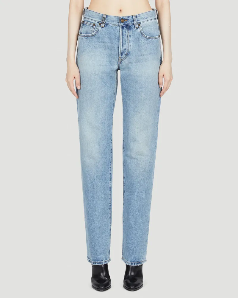 Saint Laurent Cassandre Jeans Blue