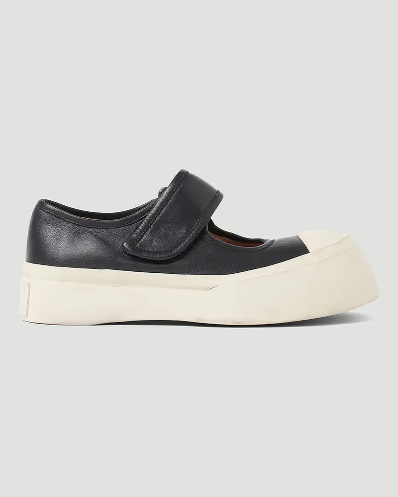 Marni Mary Jane Pablo Flats Black