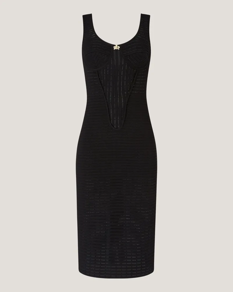 Genny Iconic Blockchain dress Black