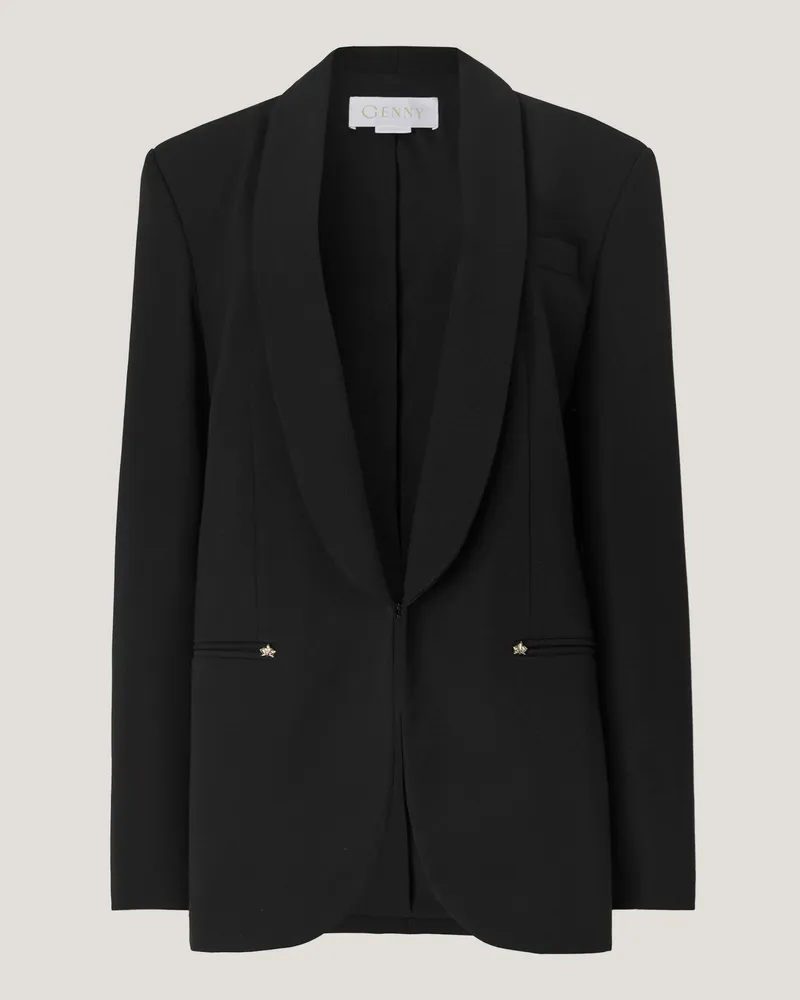Genny Blazer with a shawl collar Black