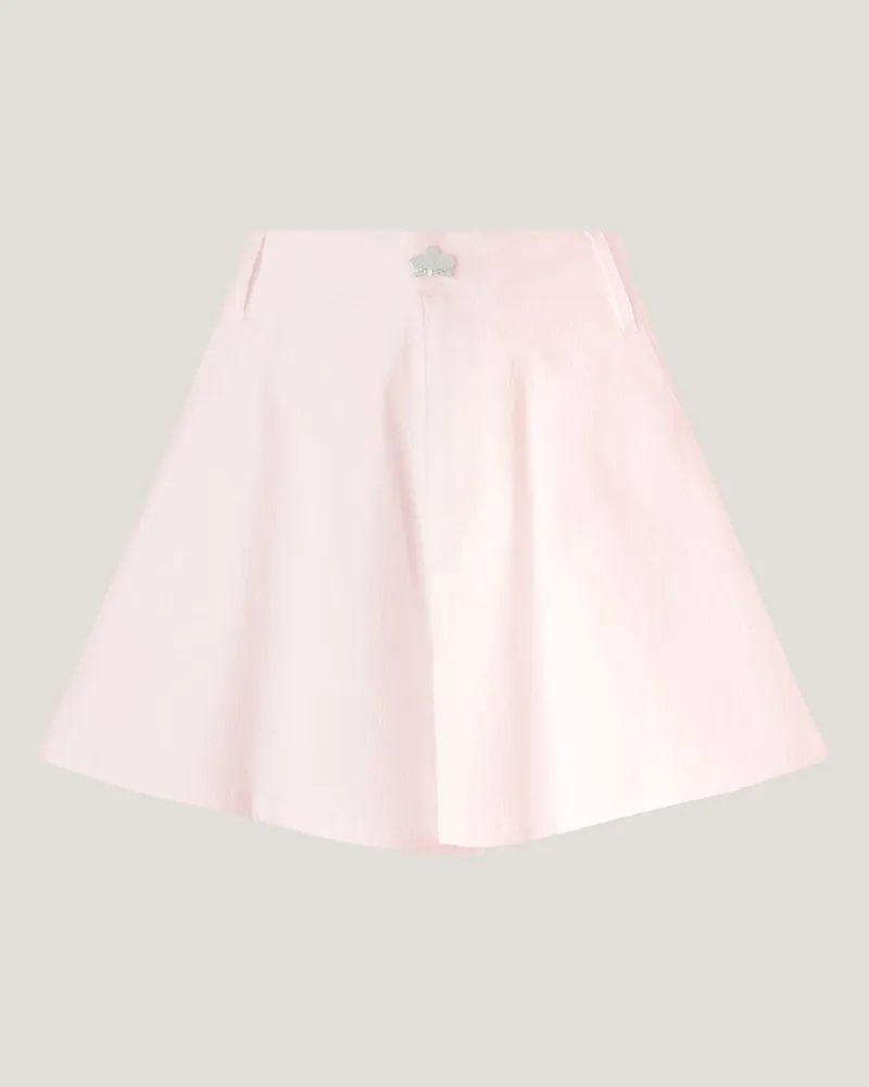 Genny High-waisted flared shorts Pink