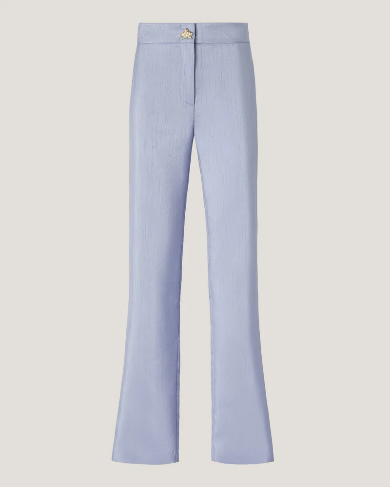 Genny Shantung tailored pants Blue