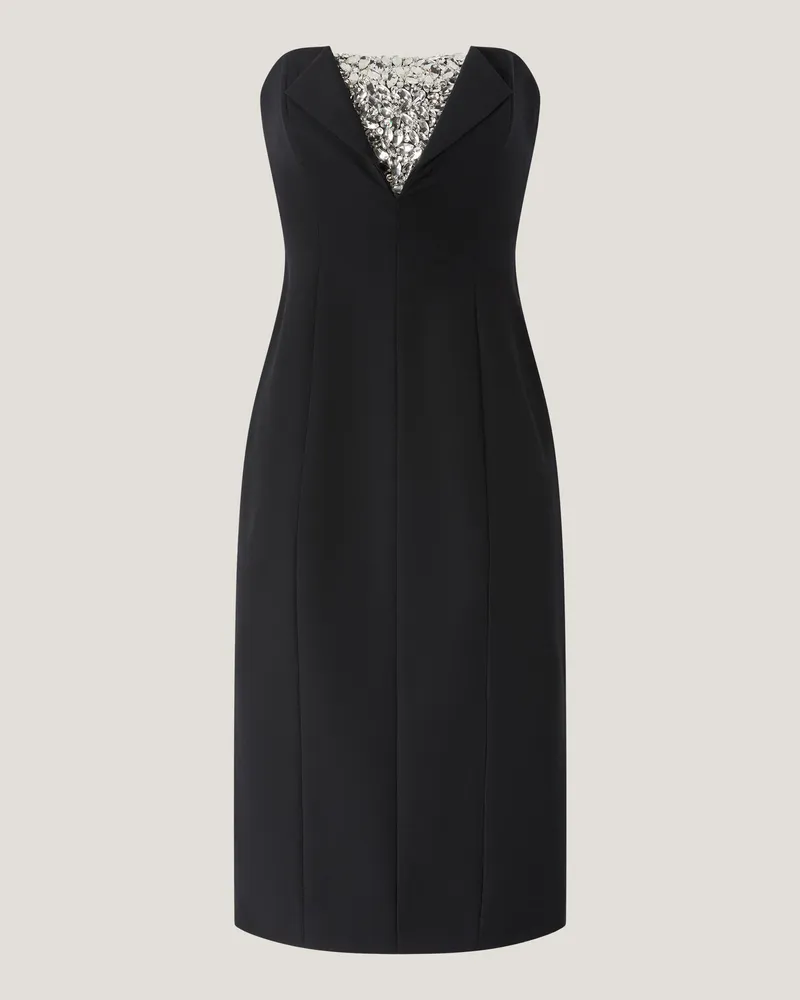 Genny Sheath dress with crystal embroidery Black
