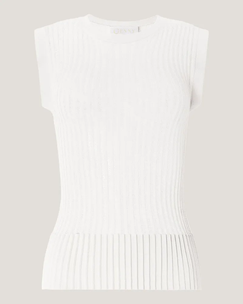 Genny Pleated top White