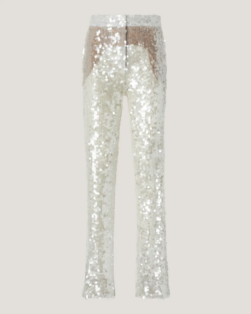 Genny Sequin tailored pants Black