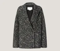 Oversized wool caban