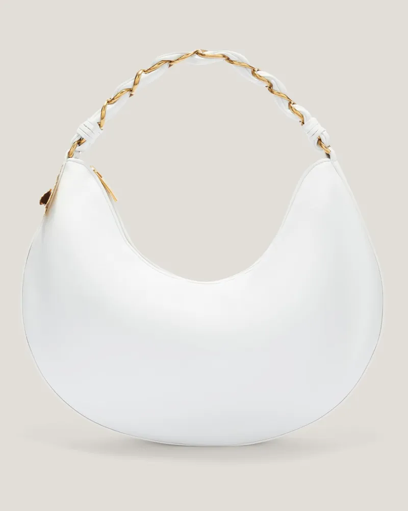 Genny Super nappa leather Fortune bag White