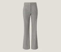 Tailored pinstripe wool trousers