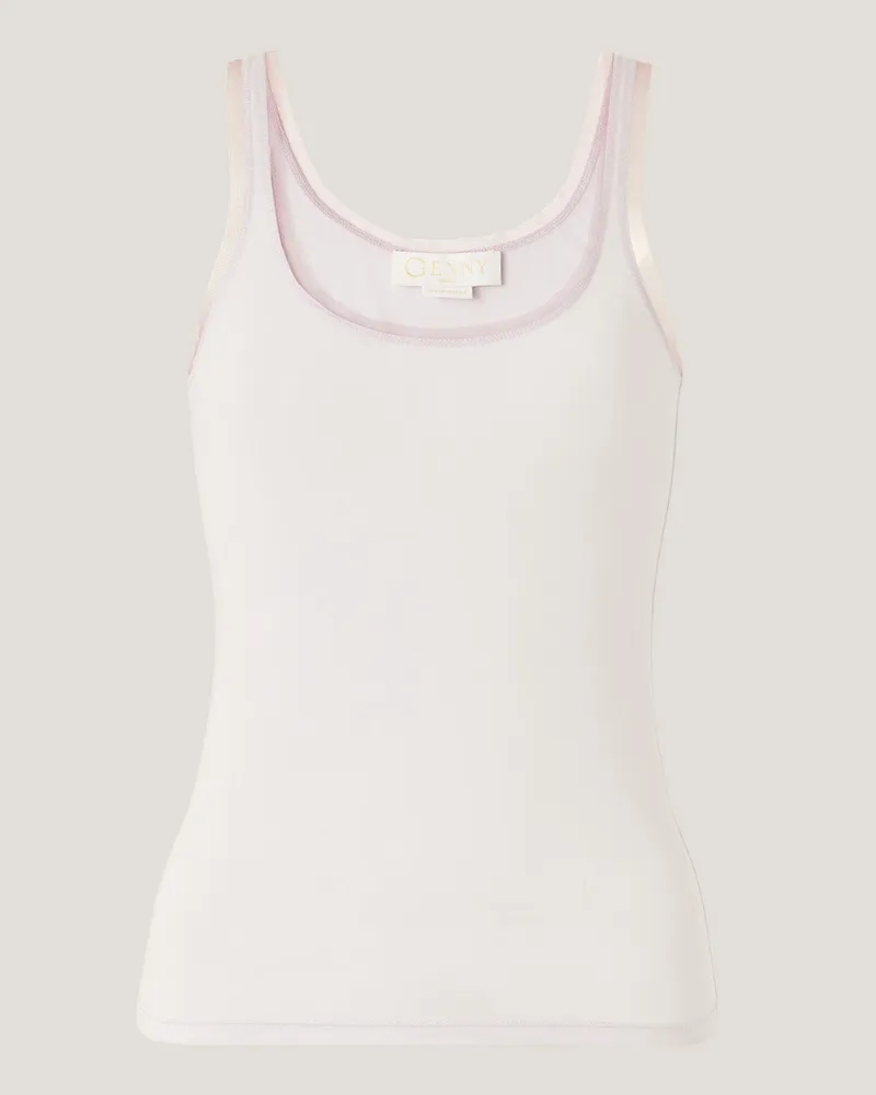 Genny Contrast trim tank top Violet