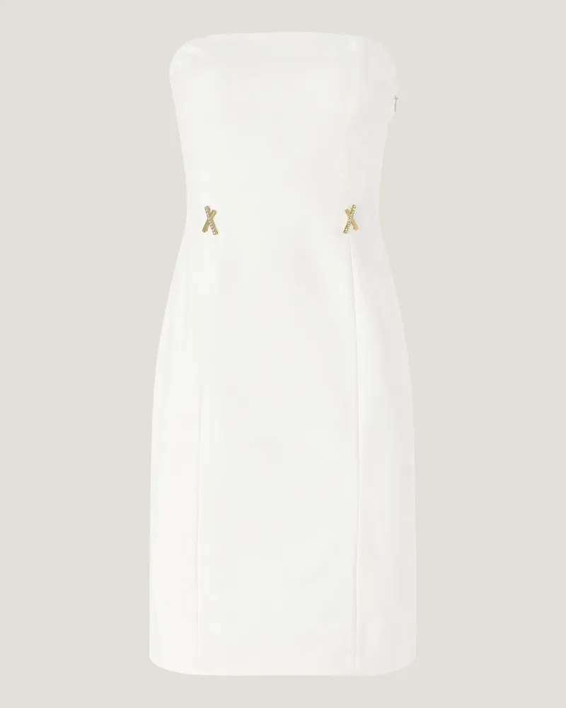 Genny Viscose dress with X White