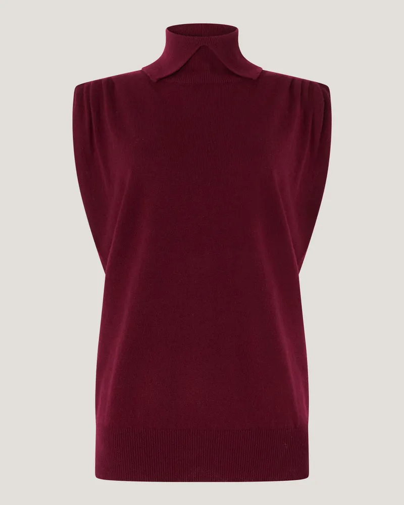 Genny Cashmere sleeveless top Purple