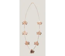 Perforated orchid necklace