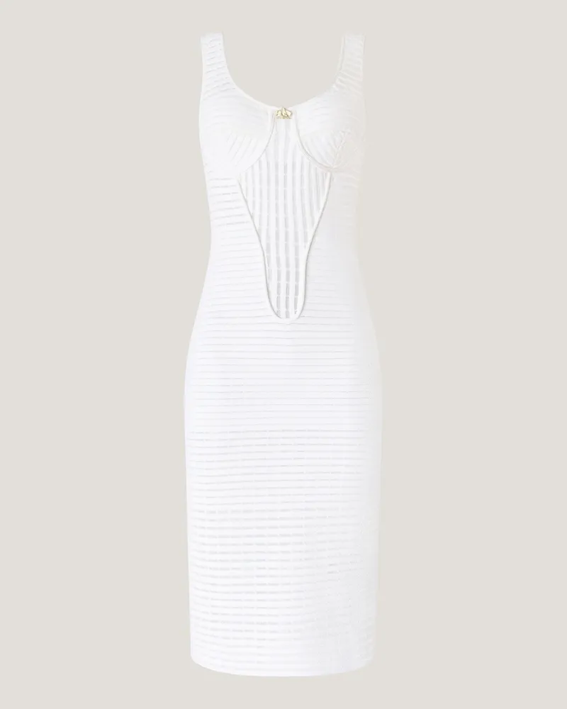 Genny Iconic Blockchain dress White