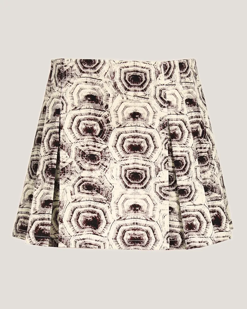 Genny Mini skirt with turtle print Pink