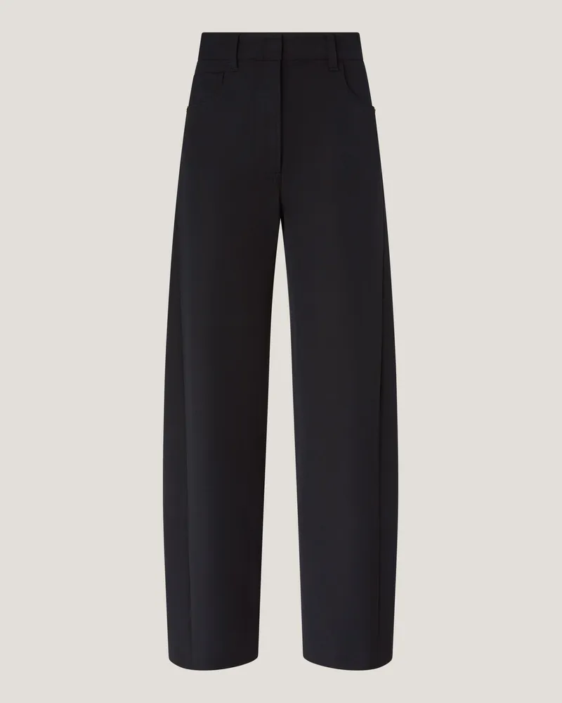 Genny Five-pocket viscose pants Black