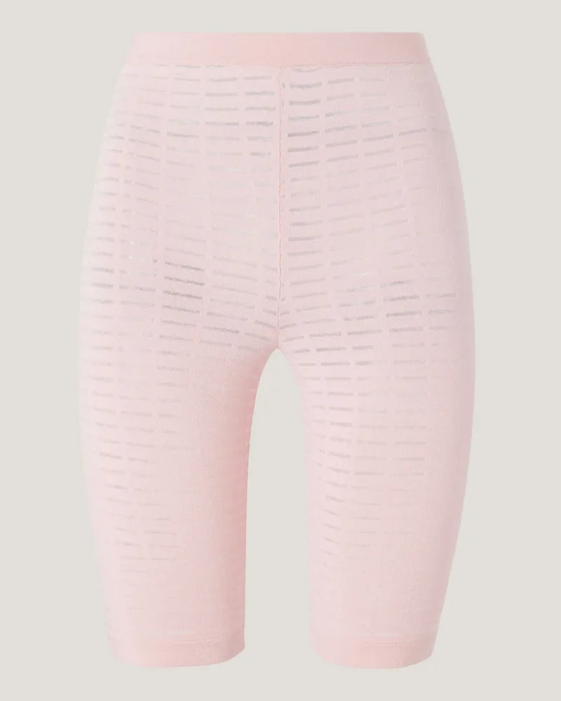Genny High-waisted knit shorts Pink