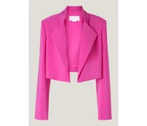 Cropped jacket with lapels