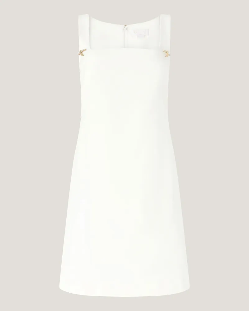 Genny Short dress with jewel straps White