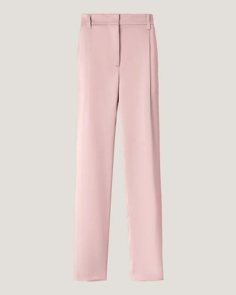 Genny Satin tailored pants Pink