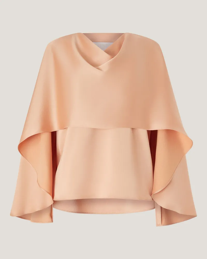 Genny Draped cape top Pink