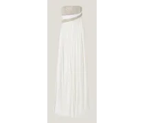 Long dress with embroidered bodice