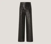 Tailored palazzo pants in tweed
