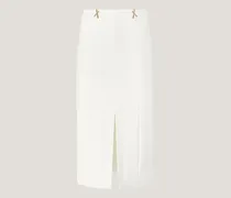 Pencil skirt with front slit