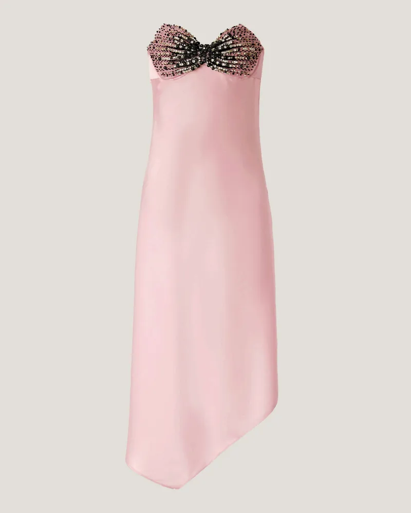 Genny Dress with pearls bra Pink