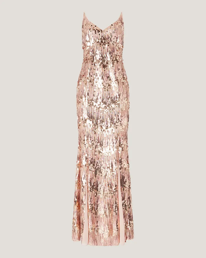 Genny Long sequin dress Silver