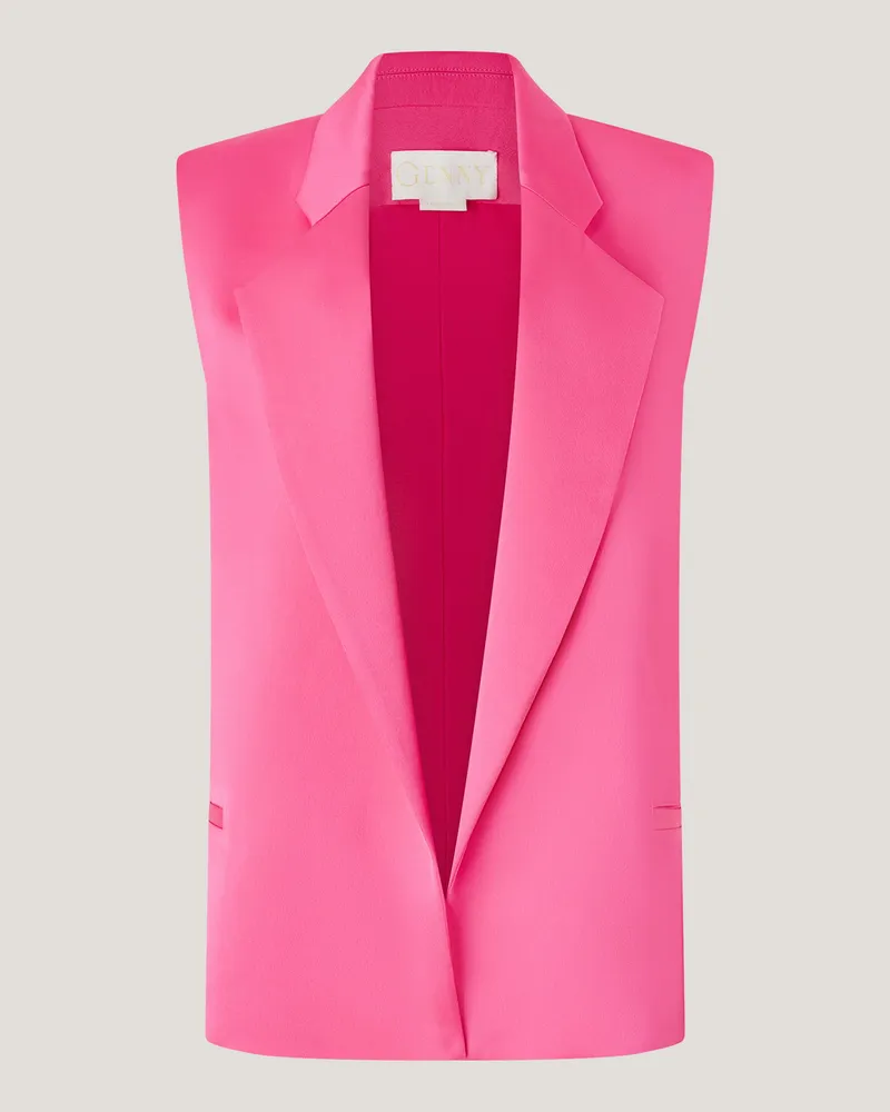 Genny Vest with notched lapel Pink