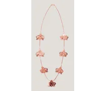 Perforated orchid necklace