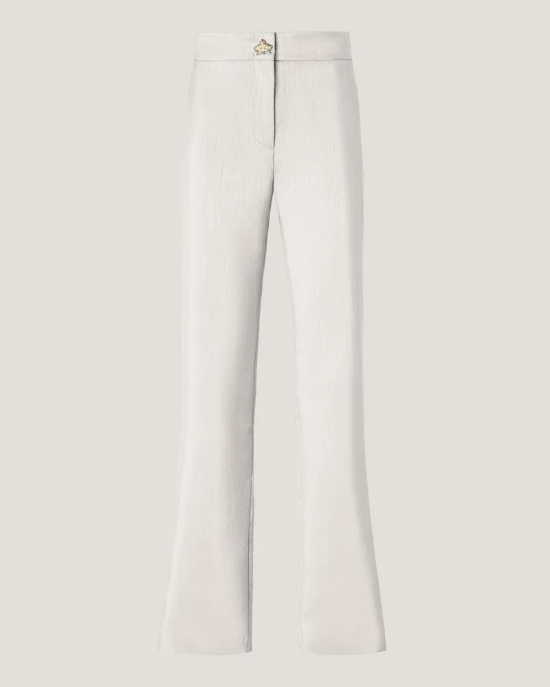 Genny Shantung tailored pants Brown