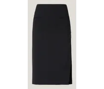 Midi skirt with X appliqués