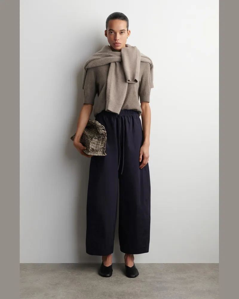 COS Hose Mit Barrel-Bein Und Elastischem Bund Blau