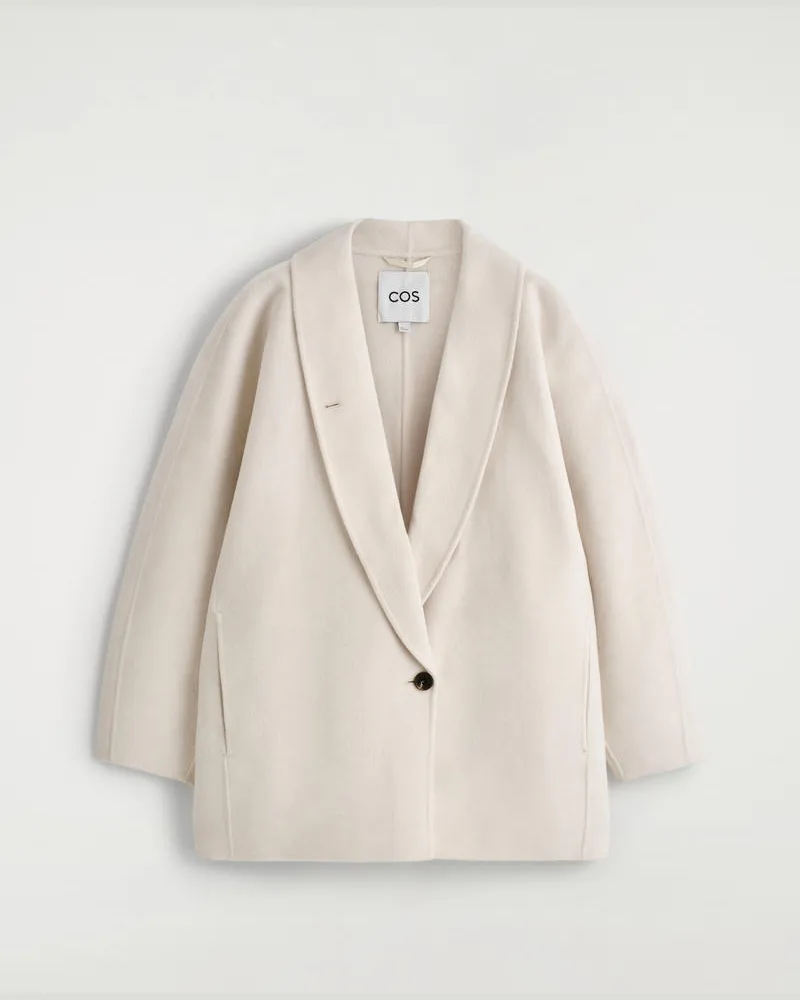 COS Cabanjacke Aus Doubleface-Wolle Beige
