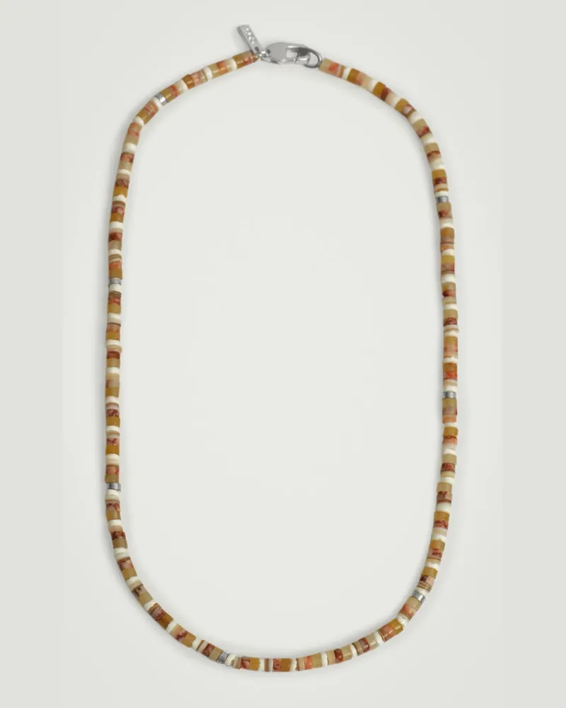 COS Kette Aus Halbedelsteinen Orange