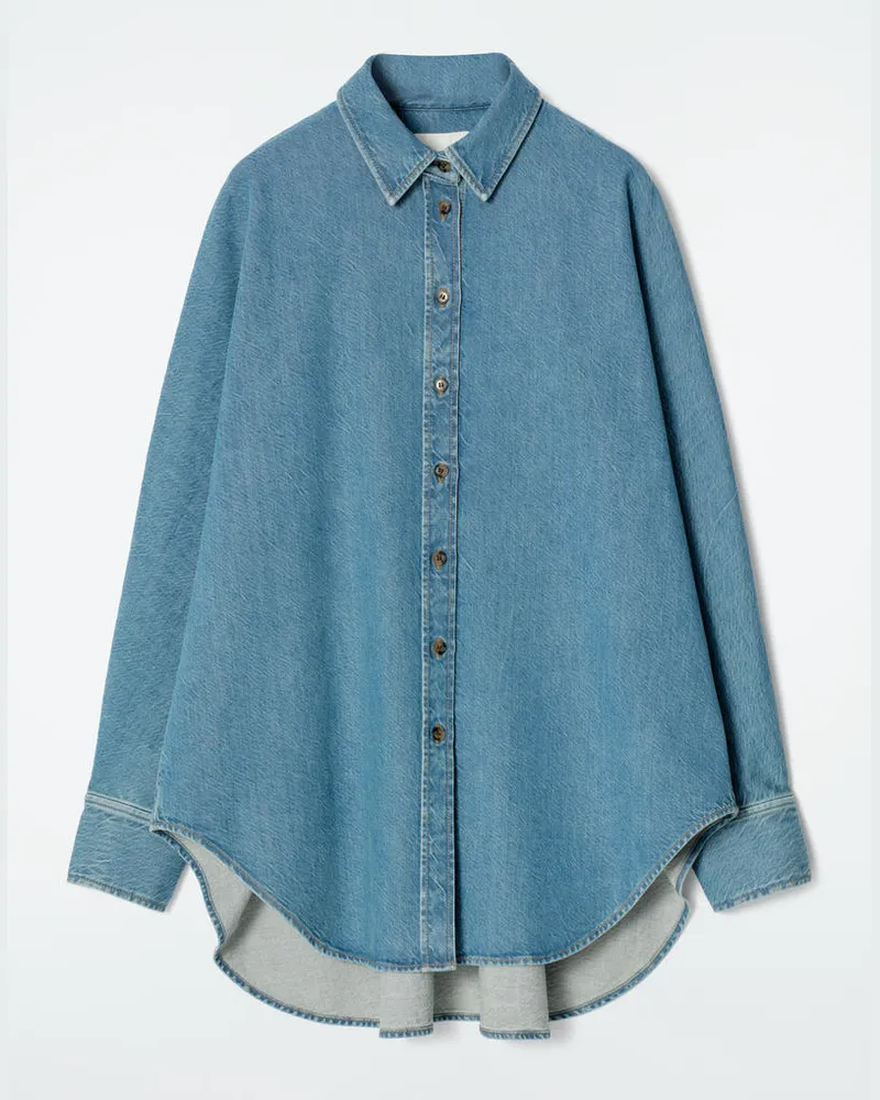 COS Jeanshemd Mit Lockerer Passform Blau