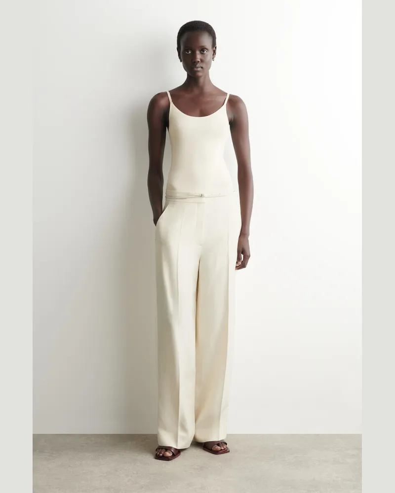 COS Trägertop Aus Jersey Mit Schmaler Passform Weiß