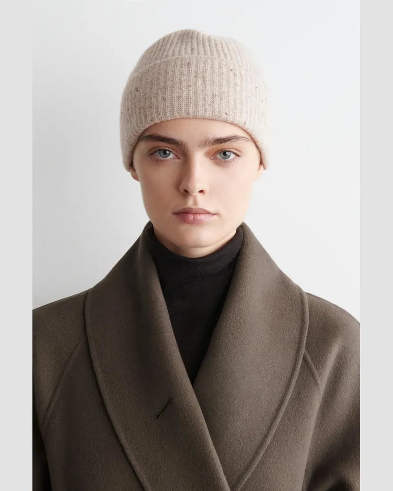 COS Beanie Aus Woll-Kaschmir-Mix Beige