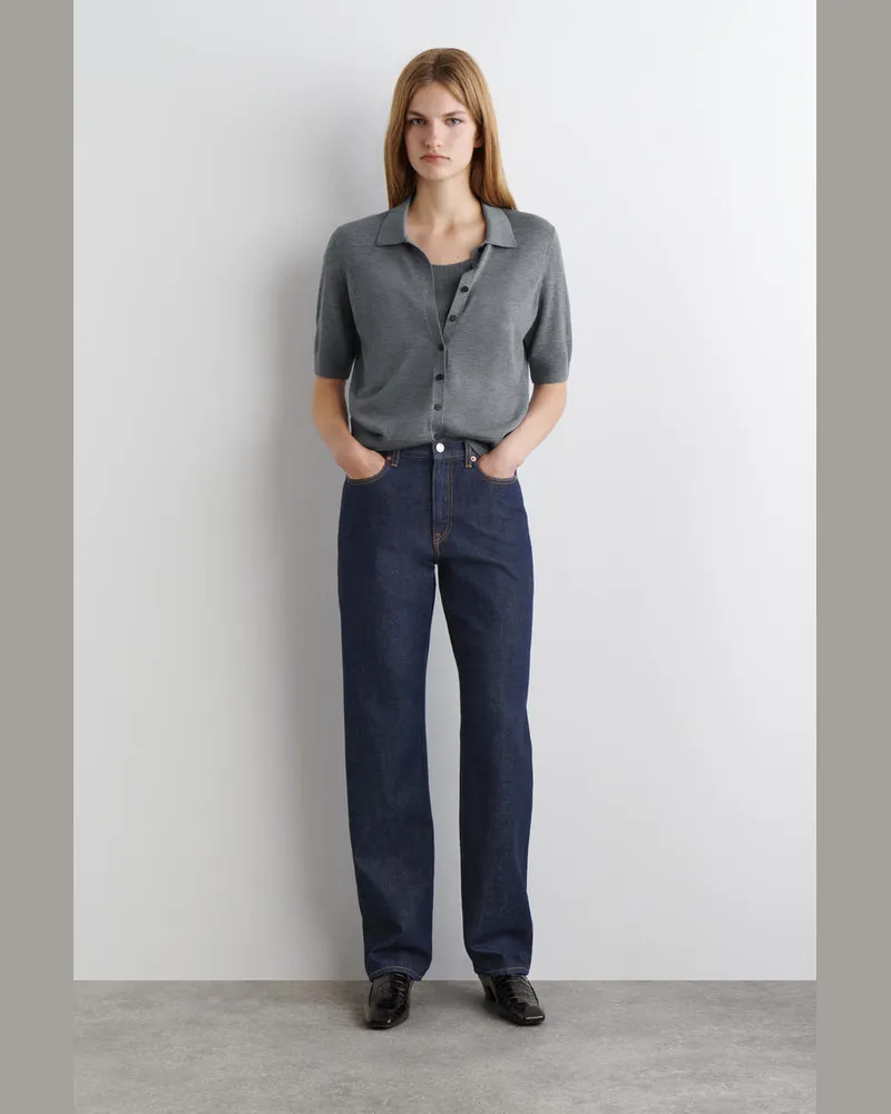COS Reprise Jeans Mit Geradem Bein Blau