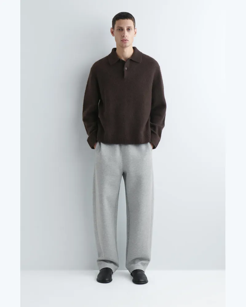 COS Jogginghose Aus Scuba Mit Barrel-Bein Grau