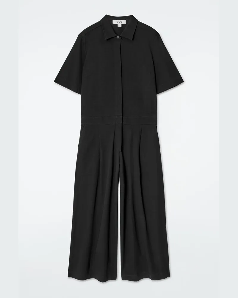 COS Kurzärmliger Jumpsuit Schwarz