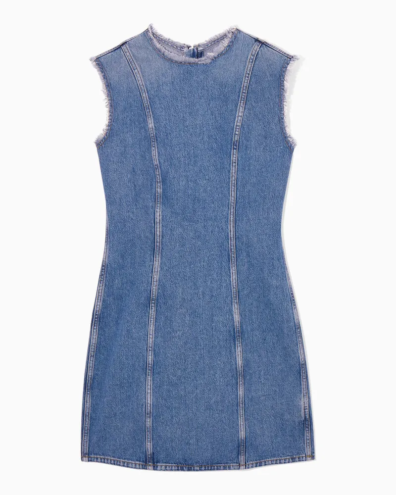 COS Minikleid Aus Denim Blau
