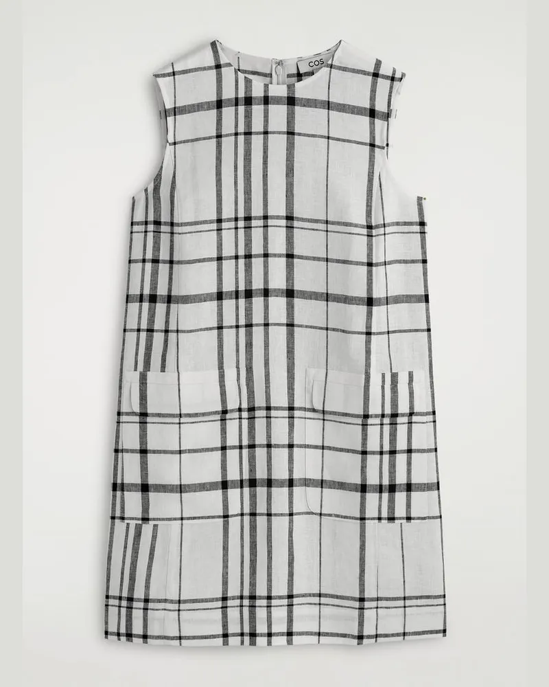 COS Etuikleid Aus Leinen In Minilänge Weiß