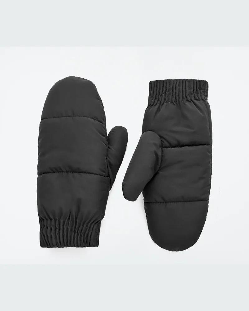 COS Gepolsterte Fäustlinge Mit Shearling-Futter Schwarz
