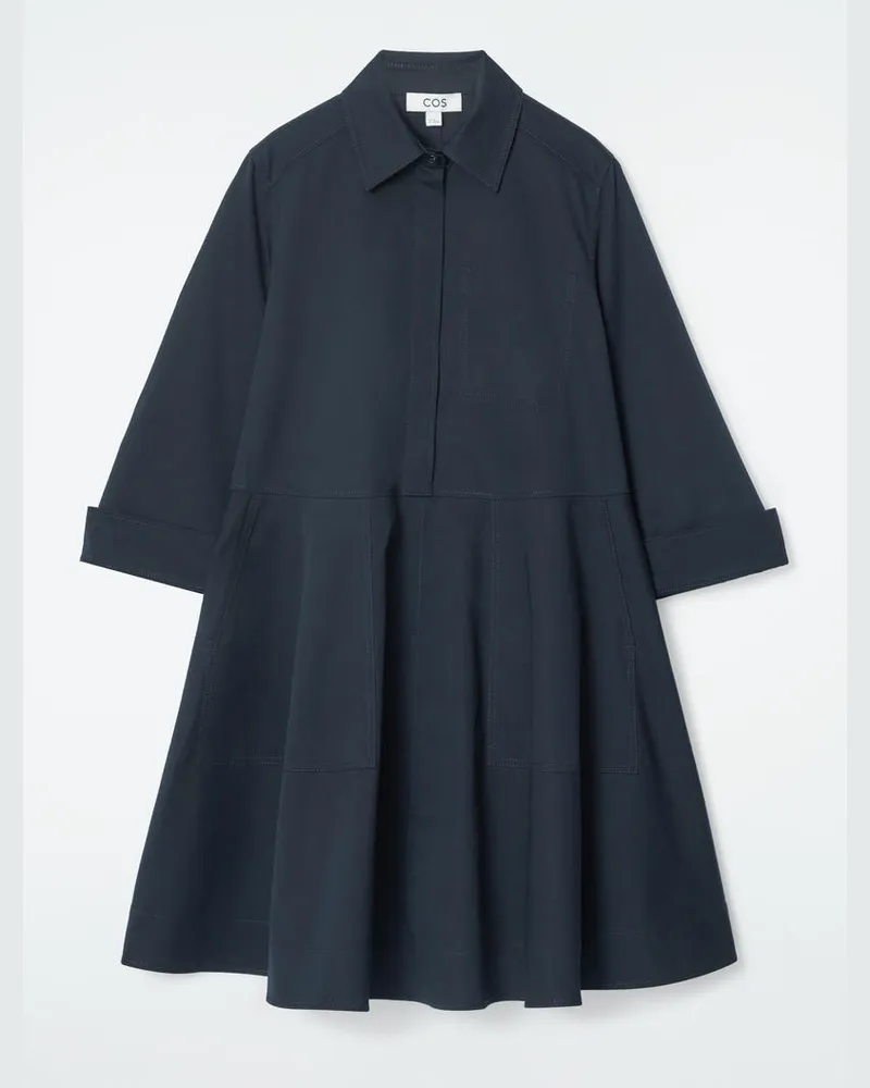COS Hemdkleid Aus Baumwolle Im Utility-Stil Blau