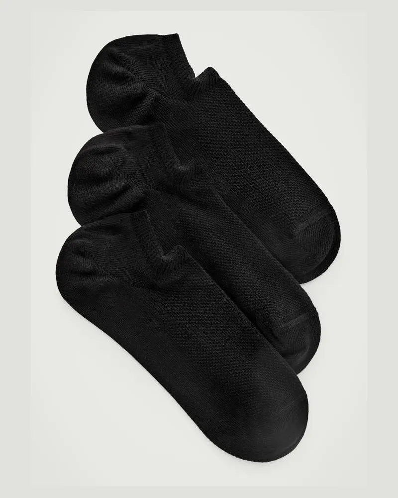 COS 3Er-Pack Sportsocken Schwarz