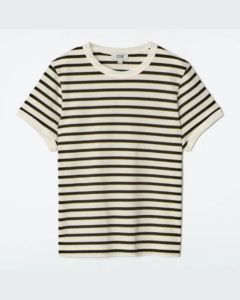 COS Ringer-T-Shirt Weiß