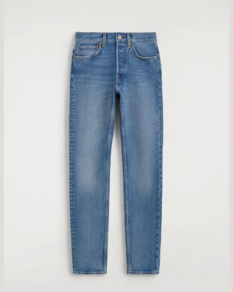 COS Pipeline Jeans Mit Schmalem Bein Blau